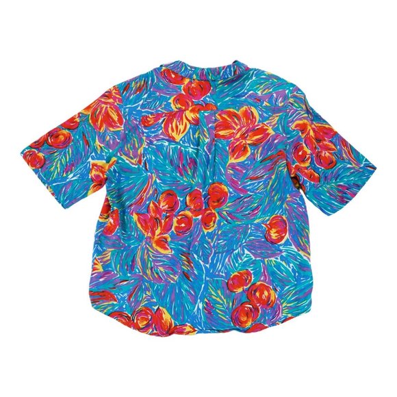 Vintage Pedder Street Hawaiian‎ Shirt Women's Button Down Large 2 pockets - Picture 4 of 4